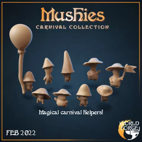 Carnival Mushrooms - Creatures by Embernell Studio
