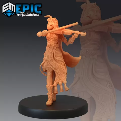 Fiona the Bard Violin / Musician / Village NPC / Human Character by Epic-Miniatures
