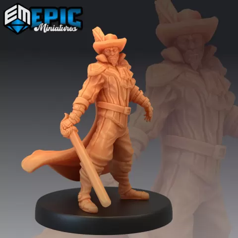 Musketeer Sabre / One Handed Warrior / Kings Guard / Brave Fighter by Epic-Miniatures