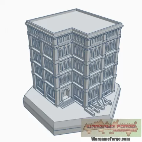 Gothic Building 71 Hex Map Scale HMSG071 by Wargame Forge