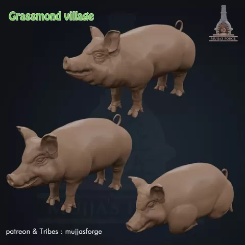 pigs by MUJJA'S FORGE