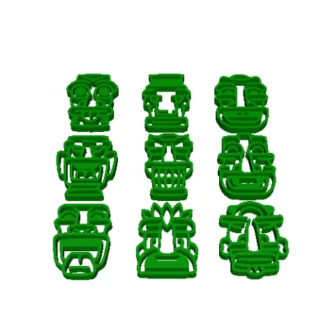 Tiki heads - phiXion