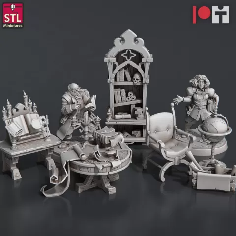Librarian Set by STL Miniatures