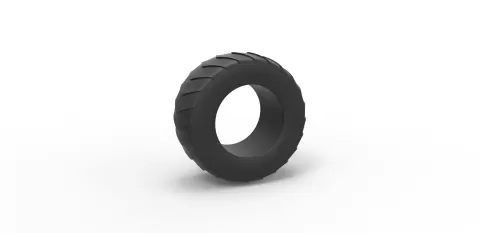 Pulling tractor rear tire 5 Scale 1:25 - 3DTechDesign