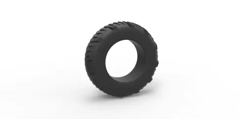 Pulling tractor rear tire 8 Scale 1:25 - 3DTechDesign
