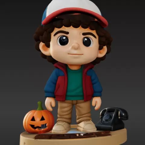 ranger Things) Chibi Style 3D Model – STL and OBJ Files