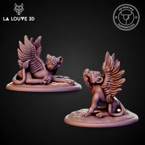 sphinx babies by La Louve 3D