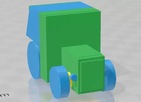 fun tractor for diorama - The Farmer