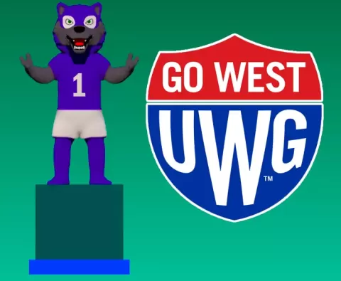 NCAA - university of west georgia mascot statue - 3d print - KHUONGTAINANG