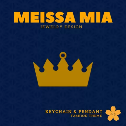 Pocket Royalty – 3D Print File for Crown & Tiara Keychain or Pendant - Crown Keychain - Tiara Pendant - Girl's Fashion - Princess Fashion Accessories