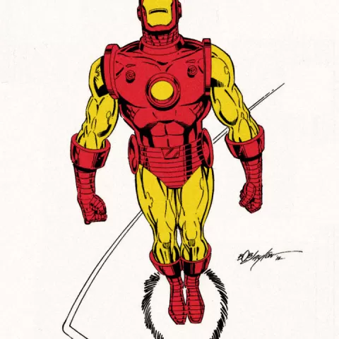 Classic Iron Man Flying by Billion Echo