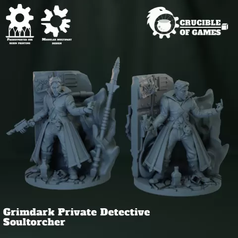 Soultorcher - the grimdark psychic private detective by Crucible of Games