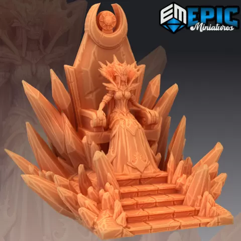 Snow Queen / Ice Sorceress / Throne of Eternal Winter by Epic-Miniatures