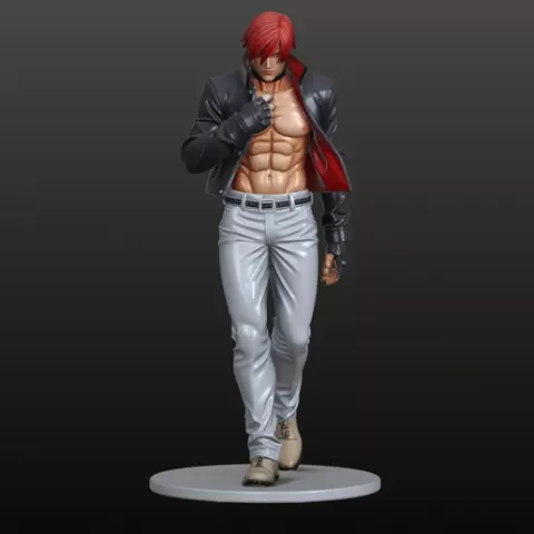 Iori Yagami Figurine The King of Fighters Inspired