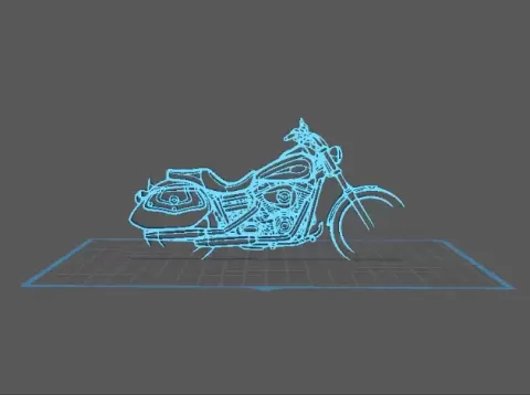 Haley Davidson - Dyna Lowrider Wall Art