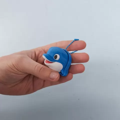 Dolphin Fidget Clicker Keychain by Clickify 3D