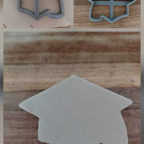 Graduation hat outline cookie cutter