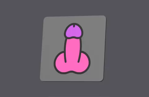 Penis - Square Coasters with holder - studio WES