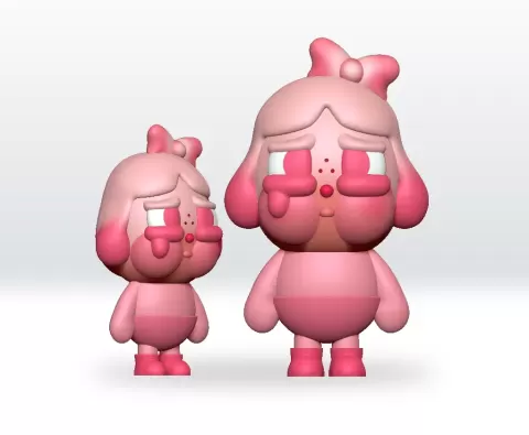 Heartless girl STL file Crybaby Crying Again Series STL,3mf - FnFLab