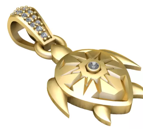 TUTTLE INSECT PENDANT 3D