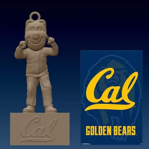 NCAA- Mascot Hanging Figurine Oski University of California - Rubber Duck