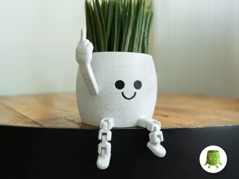 Happy Flex Sitting Middle Finger Pot
