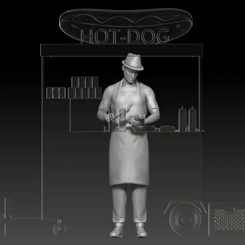New York hot dog seller boy 1 - Gigi toys