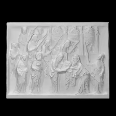 Relief depicting the Adoration of the Christ Child by Scan The World