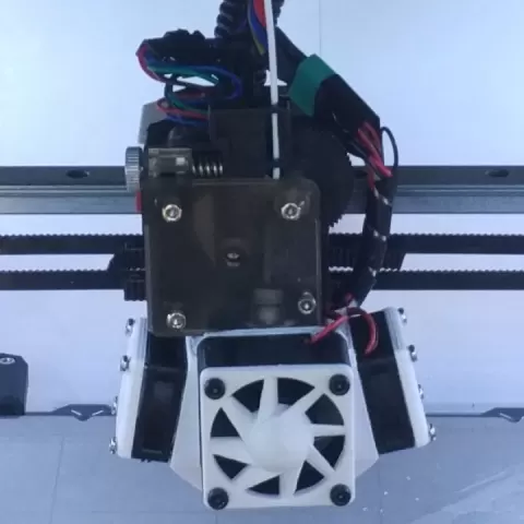 E3D v6, 3 fans in 1 mount, 40mm cooling fan and 30mm layer fans by Artur Binefa