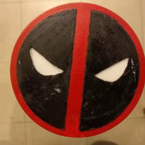 Deadpool Coaster + Holder by Omri Gazit