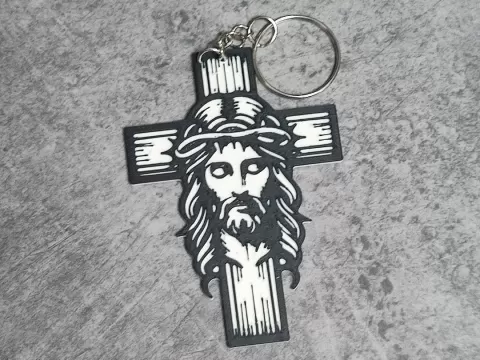 Llavero Cruz Cristo Rey