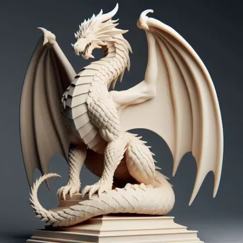 2024 Menacing Fairytale Dragon in Ivory, magic, dragon, serpent, mask, gnome, gorgon, venetian carnival, wild, fox, monster, cat, fair, witch, werewolf, horror, beast, snake, troll, skeleton dance