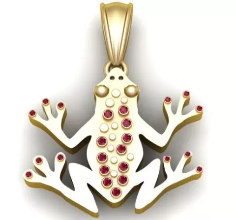 Frog Pendant 3D printable Model