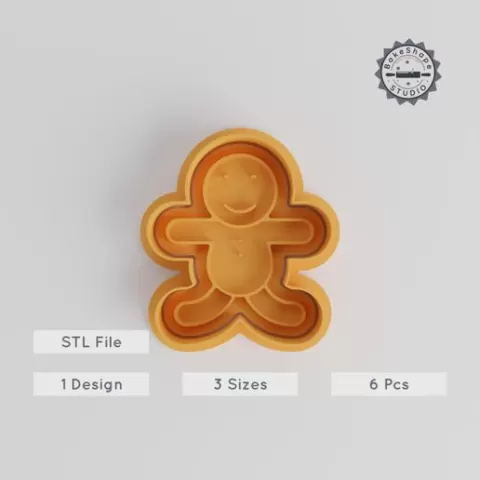 Teddy Bear Cookie Cutter & Stamp Set, Ideal for Fondant, 3 Sizes, 6 Pieces, Valentine Gift Decoration