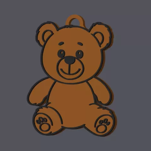 Teddybear - Keychain v1 - studio WES