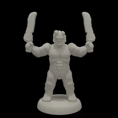 Trollspawn Warrior (18mm scale) by Arian Croft