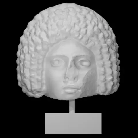 Female portrait head in the form of a mask by Scan The World