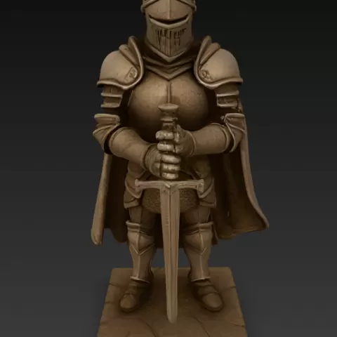 Knight with Sword – STL File