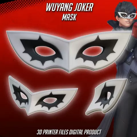 Wuyang Joker Cosplay Mask OverWatch 2 Persona Collaboration - Krotek-inc