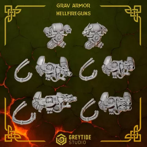 Grav armor hellfire guns AW by GreyTide Studio