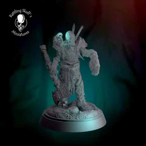 Skeleton Lieutenant pre supported
