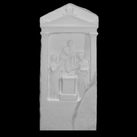 Votive relief to Osiris Mystes (associated with initiation into the mysteries) by Scan The World