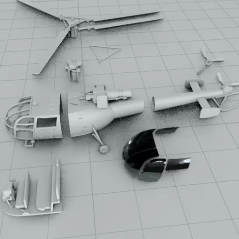 Chetak HAL CHEETAH Helicopter MODEL