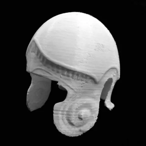 A Macedonian warrior's helmet at The British Museum, London by Scan The World
