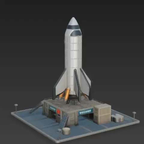 Rocket Launch Platform STL Space Base Rocket Model 3D - Anıl GÖKTAŞ