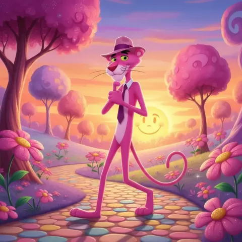 Pembe Panter - Deniz 3D PRO BASKI