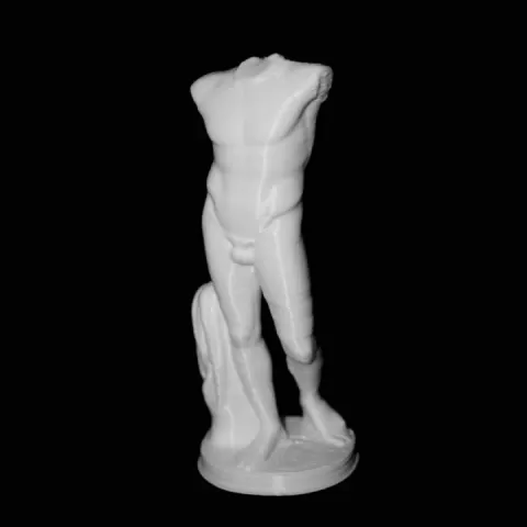 Fragment of Diadoumenos at The Louvre, Paris by Scan The World