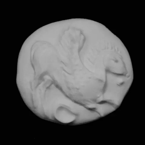 Silver stater coin from Corinth at The British Museum, London by Scan The World