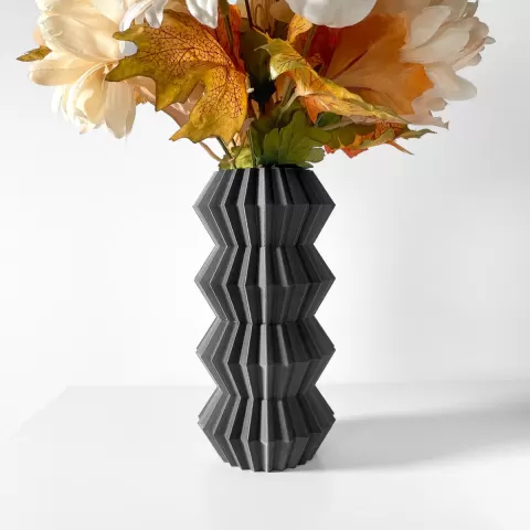 The Jun Vase, Modern and Unique Home Decor for Dried and Preserved Flower Arrangement | STL File