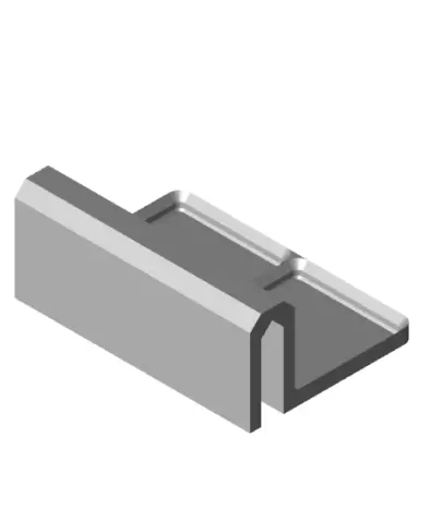 Aquarium Hanging Gridfinity Baseplate - 2x1